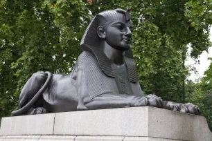 Sphinx at Cleopatra's Needle, London