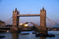 Tower Bridge opening