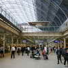 Shopping arcade in St. Pancras Station
