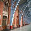 Detail of the ironwork in St. Pancras Station