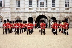 Coldstream Guards at the Horse Guards Parade, London