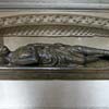 Wooden effigy of a knight in the Southwark Cathedral