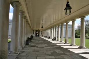 The colonnade of the Queen's House in Greenwich, London