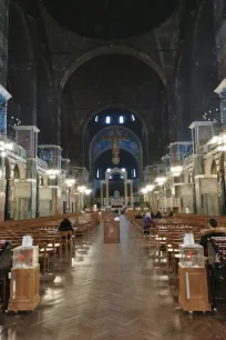 Main nave of the Westminster Cathedral in London