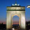Arco de la Victoria at dusk
