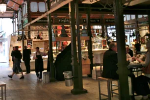 Interior of the Mercado de San Miguel in Madrid