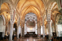 Central nave of the Santa Maria delle Grazie in Milan