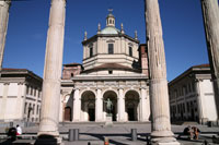 De San Lorenzo Maggiore kerk in Milaan, Italië