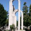 Modern monument on a grave