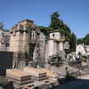 Graves and mausoleums at the Cimitero Monumentale