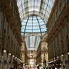 View towards the glass dome of the Victor Emmanuel Gallery