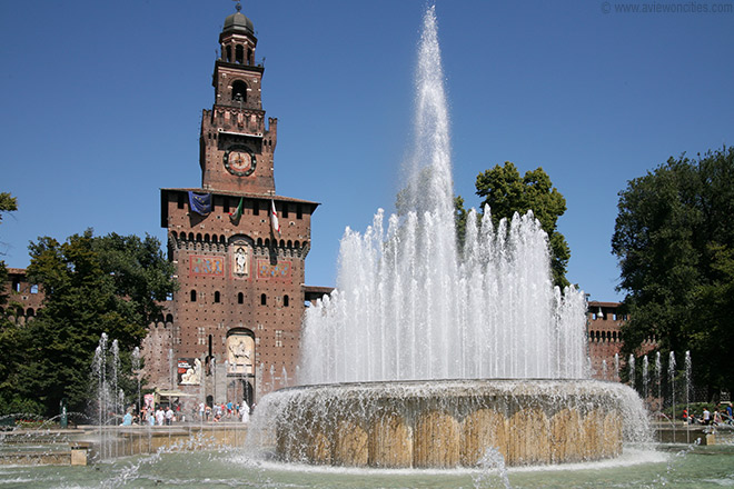 Imagini pentru castello sforzesco milano italia