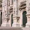 Side view of the base of the Duomo
