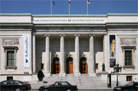 Facade of the Museum of Fine Arts in Montreal, Canada