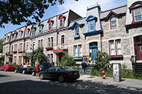 Historic houses along Square Saint Louis, Montreal
