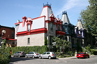Victorian Houses at the Square St. Louis in Montreal