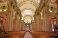 Interior of the Marie-Reine-du-Monde Cathedral, Montreal