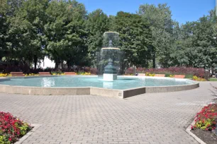 Fountain at the Square St. Louis in Montreal