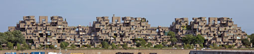 Habitat '67 seen from the old Port of Montreal