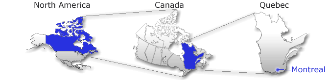 Location of Montreal