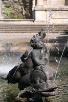Fountain at the Friedensengel in Munich