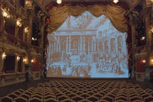 The stage of the Cuvilliés Theater, Residenz, Munich