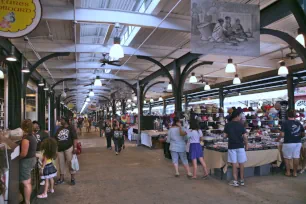 Inside the French Market Halls in New Orleans