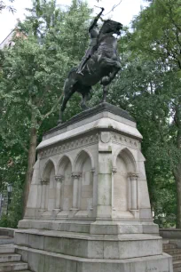 Statue of Joan of Arc at Riverside Park in New York City