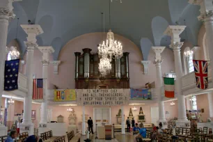 Interior of the St. Paul's Chapel in New York