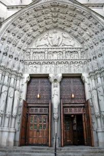 Portal of the Riverside Church in New York