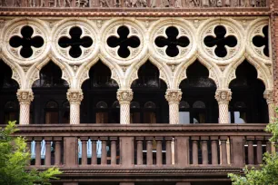 Balcony of Montauk Club, Park Slope Historic District, Brooklyn, New York City