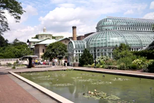 Palm House and Lily Pool, Brooklyn Botanic Garden