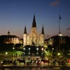 Jackson Square at dusk