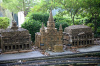 The train garden in the New Orleans Botanical Garden