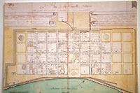 18th Century map of the French Quarter