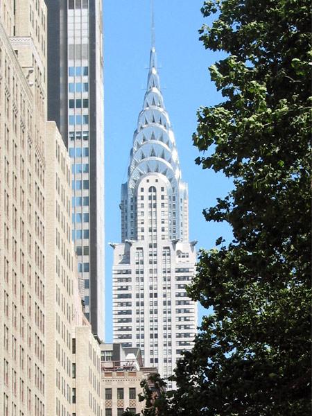 Chrysler Building seen from Bryant Park