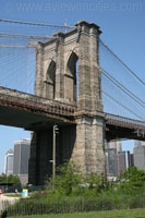 Brooklyn Bridge vom Brooklyn Bridge Park aus gesehen