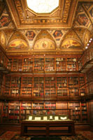 Innenansicht der Morgan Library in New York City