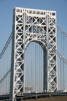 The east tower of the George Washington Bridge
