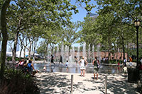 Fountain in Battery Park, Lower Manhattan, New York