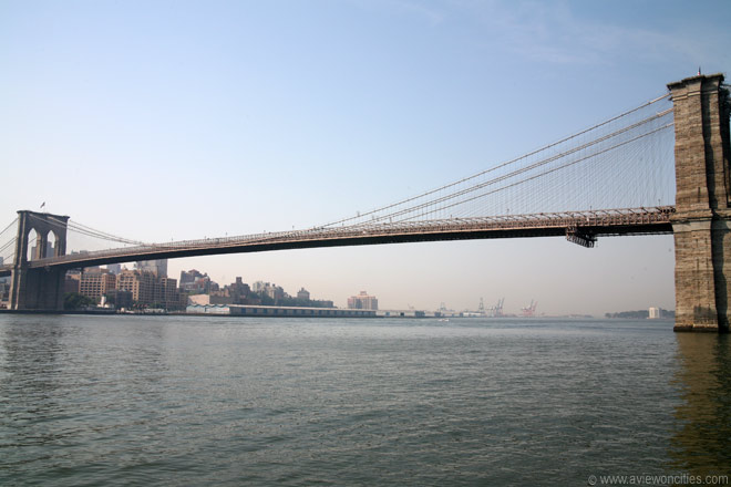 Brooklyn Bridge looking from Brooklyn Heights