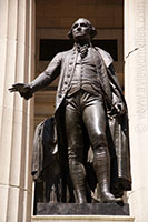 George Washington Statue in front of Federal Hall in New York City