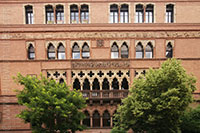 Facade of Montauk Club, Park Slope Historic District, Brooklyn, New York City