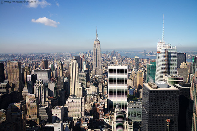 View from Rockefeller Center towards Lower Manhattan