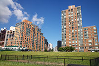 New apartment buildings on Roosevelt Island, New York City