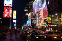 Times Square at night, New York