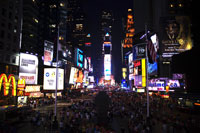 Times Square at night