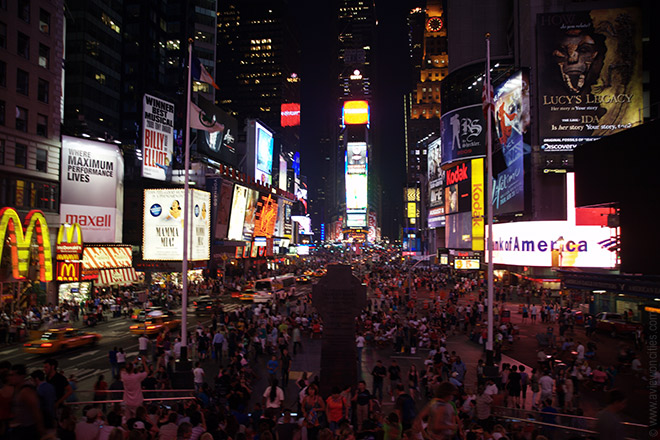 new york times square at night. Times Square at night