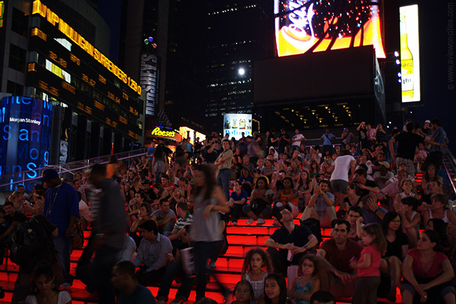 People Watching on Times Square