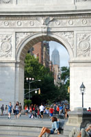 Washington Square Arch detail, New York